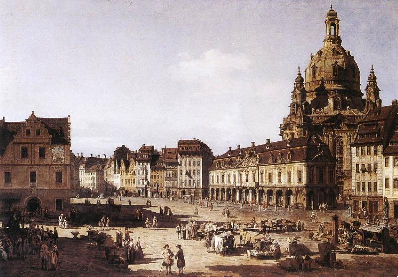 BELLOTTO, Bernardo New Market Square in Dresden Spain oil painting art